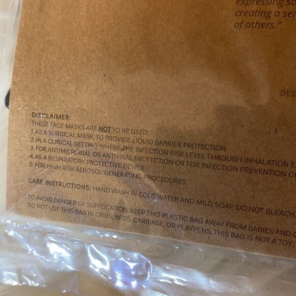 Rae Dunn Believe. Peace. Reusable Face Masks Set - Picture 5 of 6